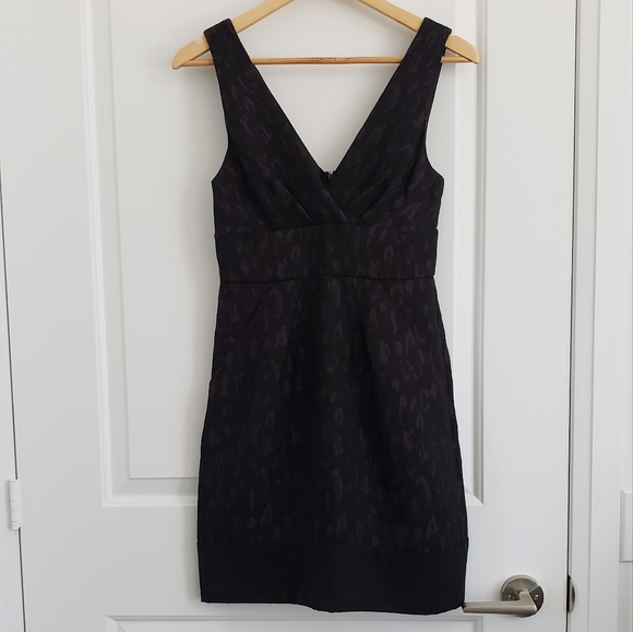 BCBG Black-Brown Cocktail Dress - Size 0 - Picture 7 of 16